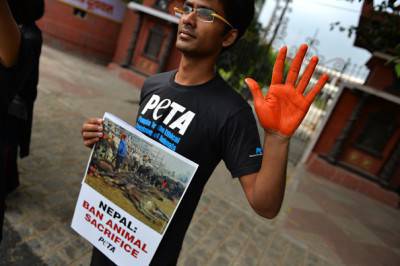 INDIA-NEPAL-ANIMAL-SACRIFICE-PROTEST