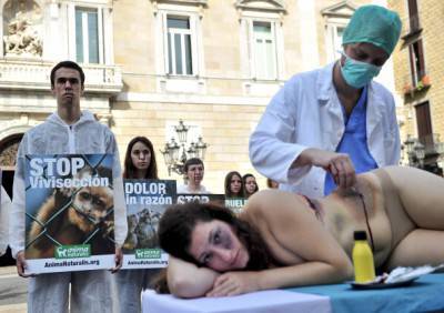 SPAIN-ANIMAL-RIGHTS-PROTEST