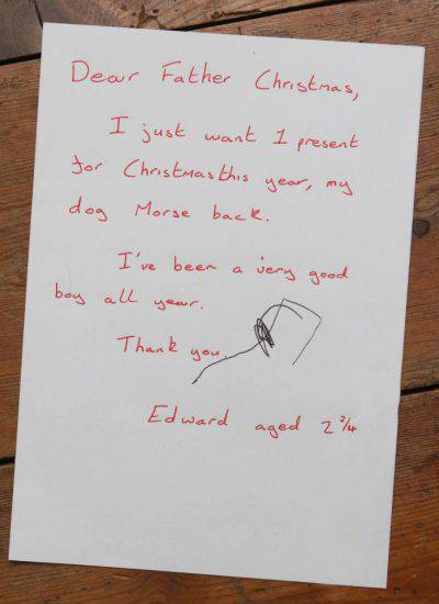Scrive Lettera A Babbo Natale Per Riavere Il Cane Che Gli Hanno Rubato