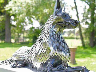 scultura cani
