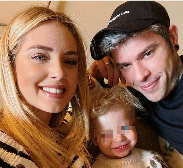 Chiara ferragni Fedez e Leone 