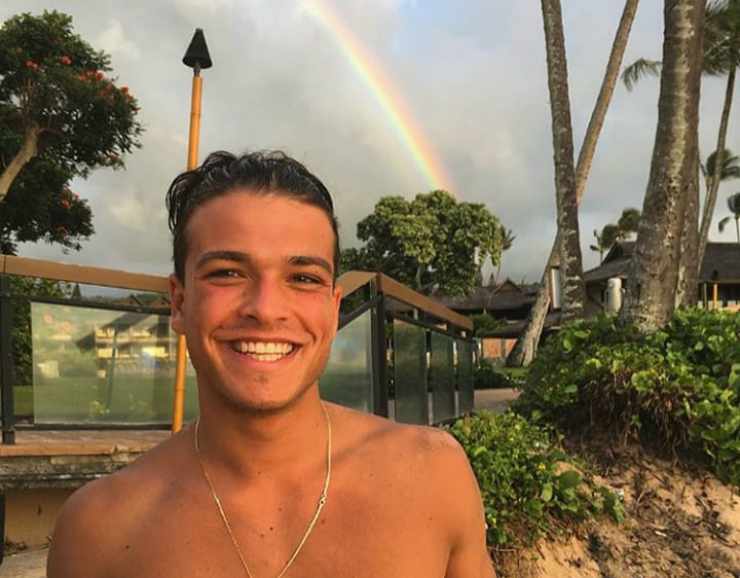 Leo Gassmann alle Hawaii (Foto Instagram)