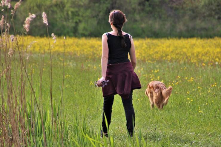 passeggiata con il cane