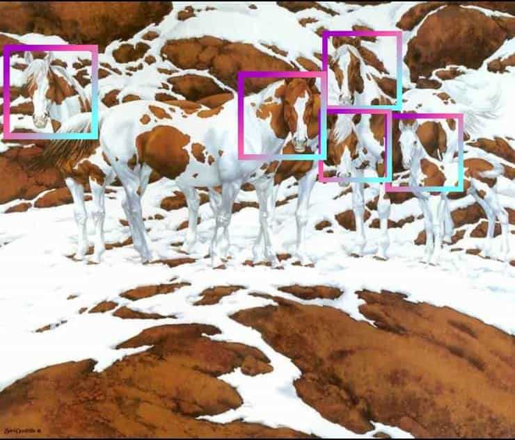 Soluzione Test visivo:  Quanti cavalli riuscite a vedere nel dipinto 