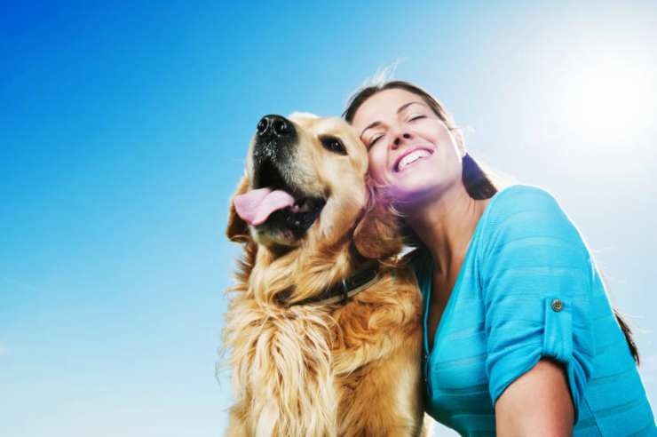 La felicità del cane e della padrona Facebook