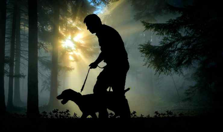 Il padrone e il cane (foto Pixabay)