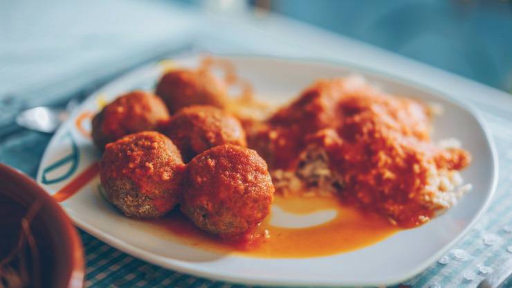 Polpette col pomodoro