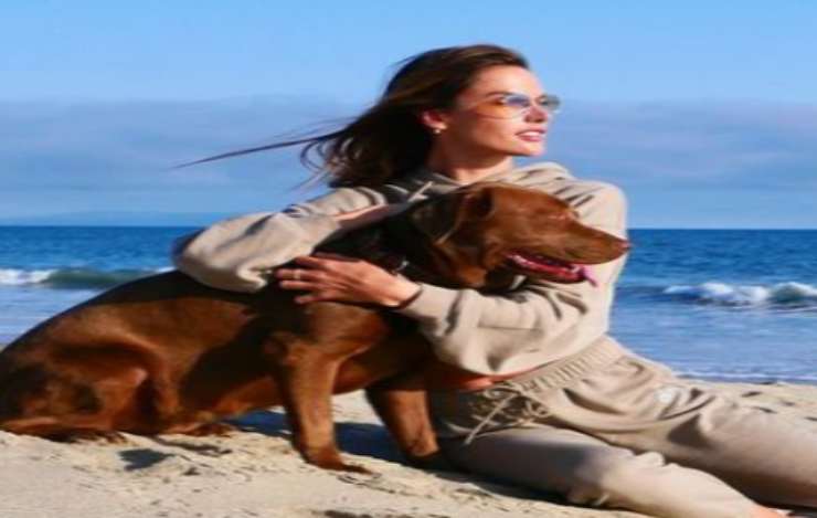 Alessandra e il cane (Foto Instagram)