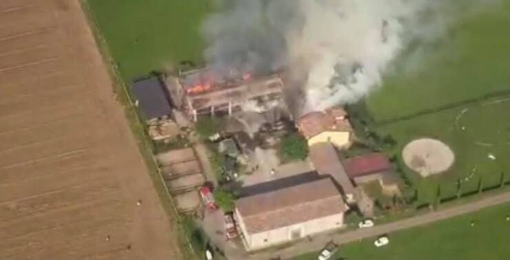 Incendio agriturismo El Vaquero (Screen video)