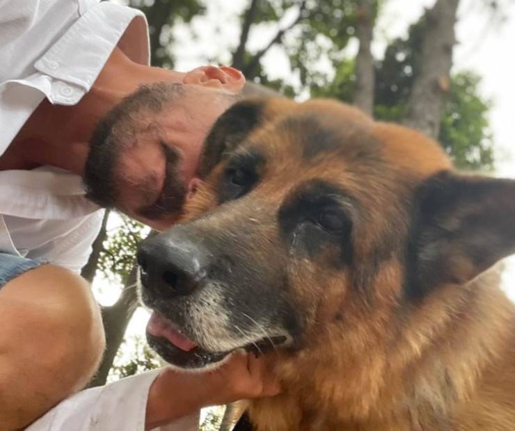 Luca Bizzarri e il cane Smog