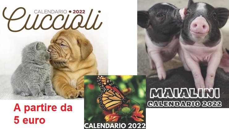 calendario 2021 animali