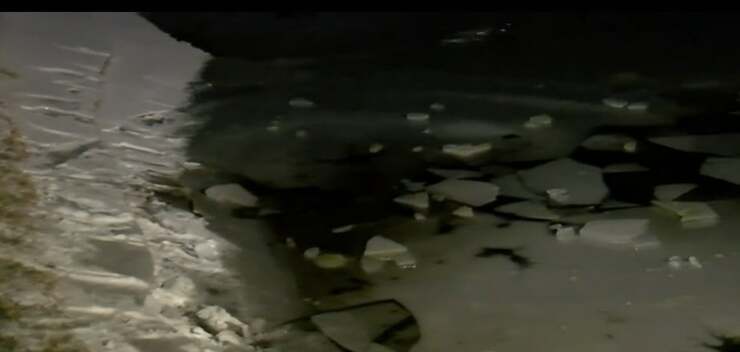 Bimbo di 10 anni cade nello stagno ghiacciato, salvo solo grazie al cane ( Screen Video)