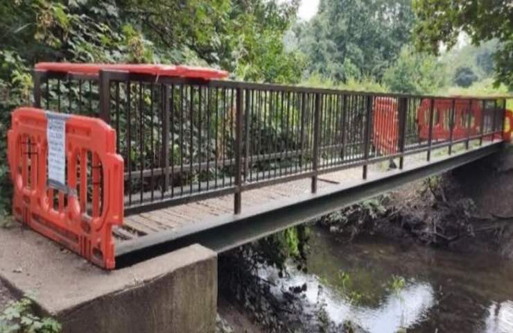 ponte uomo intrappolato fango salvato cane