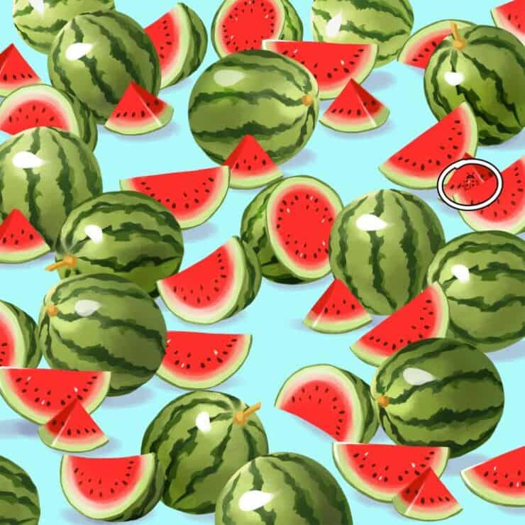 Soluzione del test visivo delle angurie 