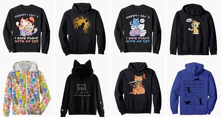 Amo I Gatti Tuxedo Cat Flowers Maglietta