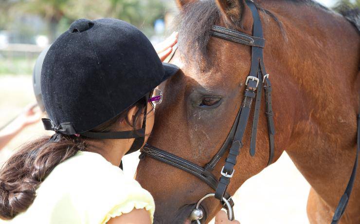 cavallo e bambina