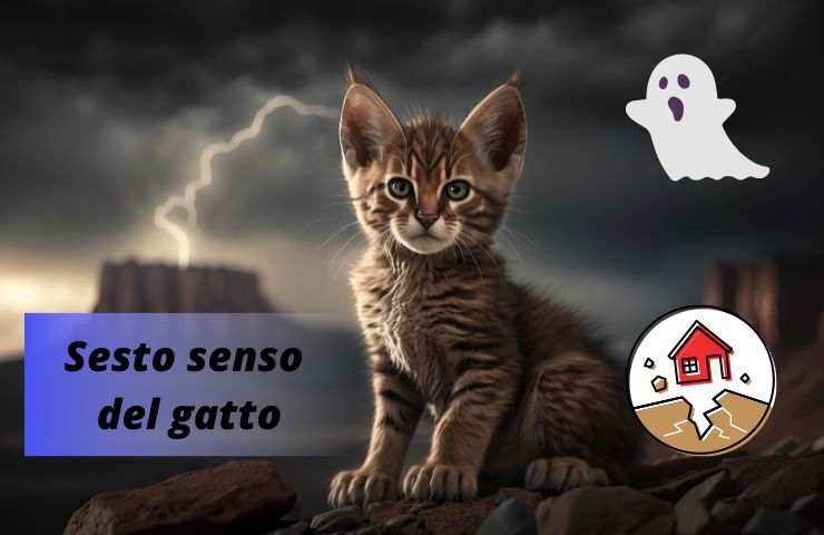 Gatto con temporale