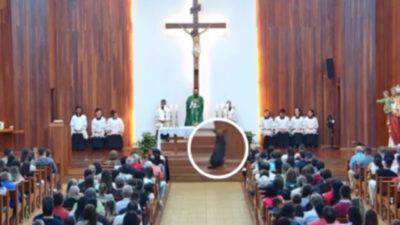 cane messa reazione sacerdote