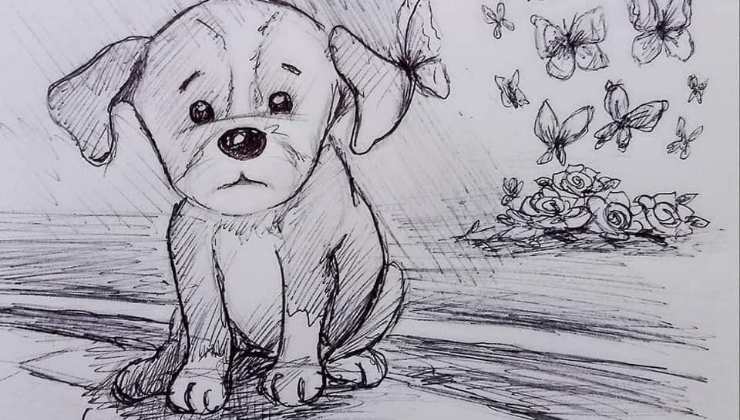 cane resta vicino al corpo della defunta padrona