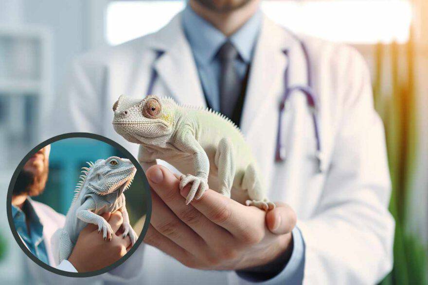 camaleonte dal veterinario