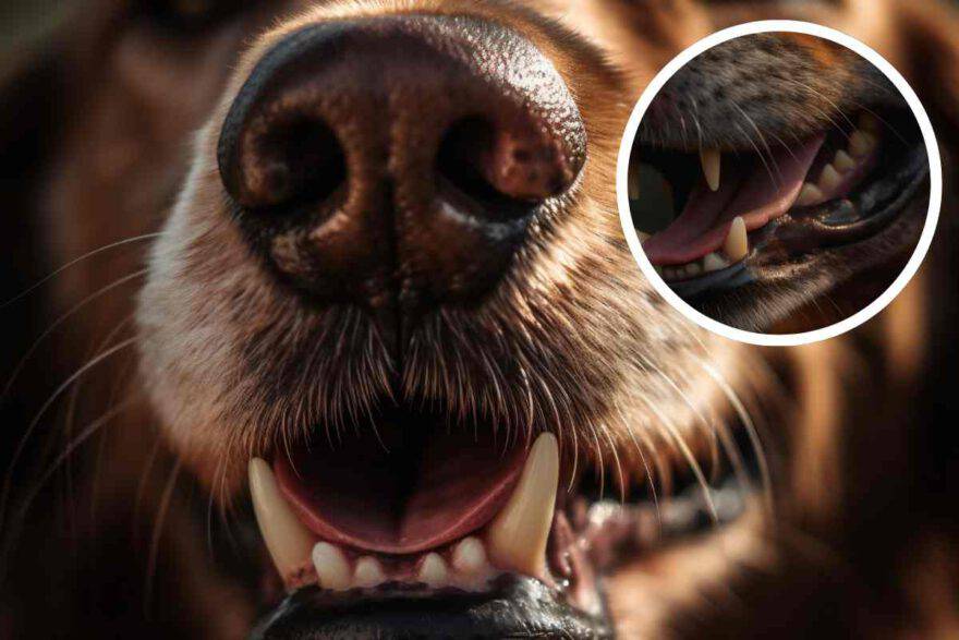 mascella e denti del cane