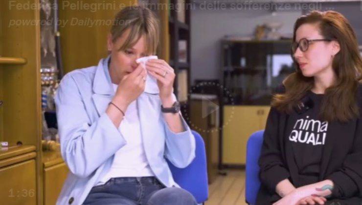 Federica Pellegrini piange 