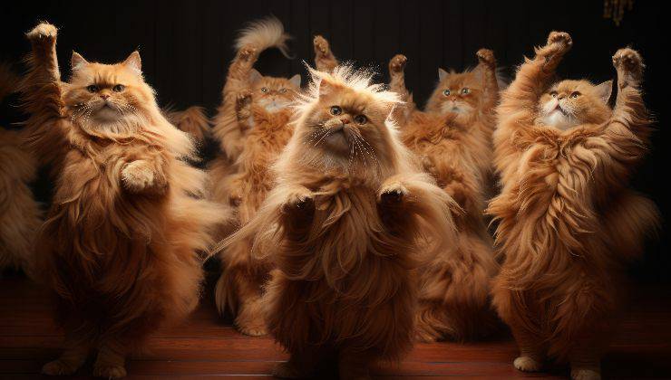 carattere gatti rossi