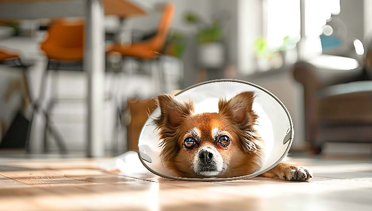 cane con collare elisabettiano