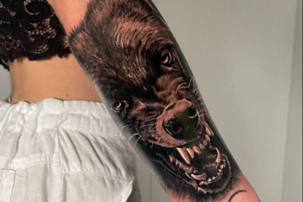 Tattoo di un lupo
