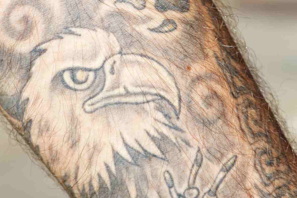 tatuaggio di un'aquila