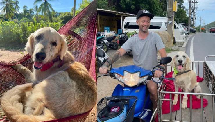 Tina insieme all'uomo che l'ha salvata