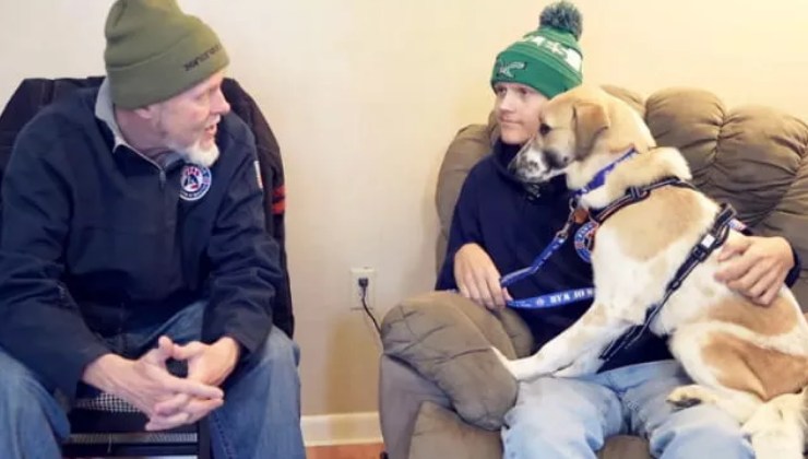 Stormy, il padre e la cagnolina Jasmine