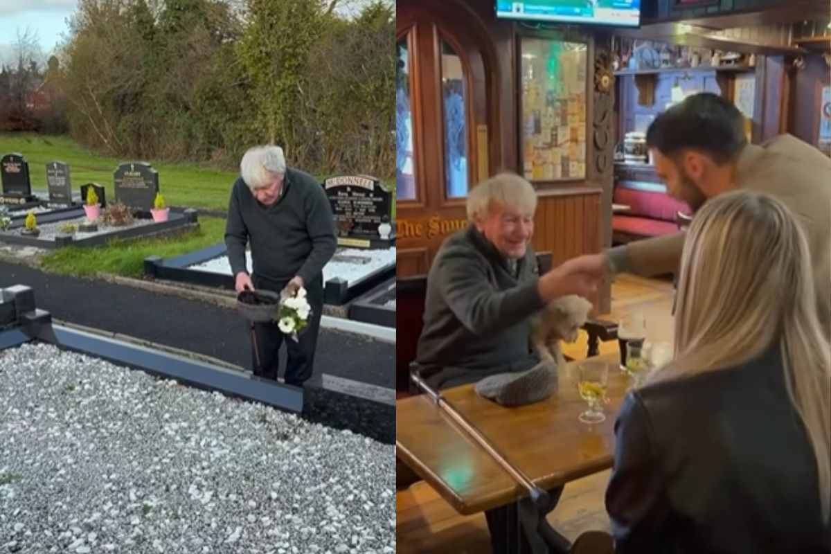 Una persona sola alla Vigilia di Natale, ma con un amico speciale: queste immagini ti commuoveranno