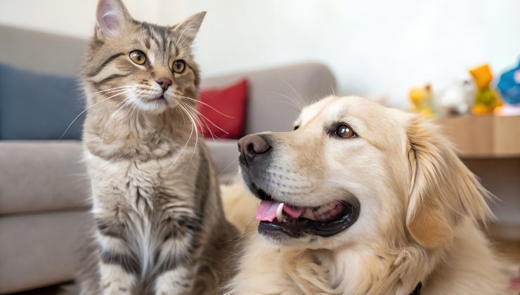 cane e gatto in casa