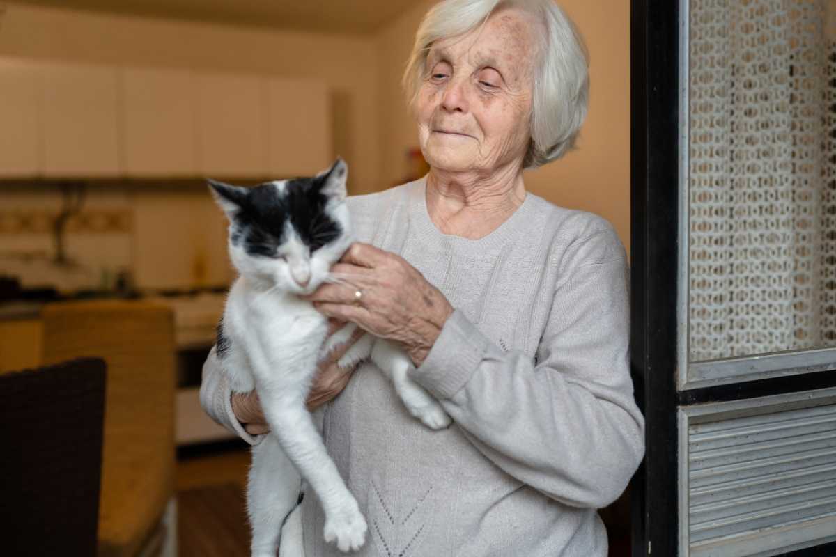 L'anziana a 92 anni dimentica tutto ma non il suo gatto che riconosce sempre