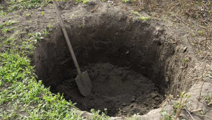 buca nel terreno