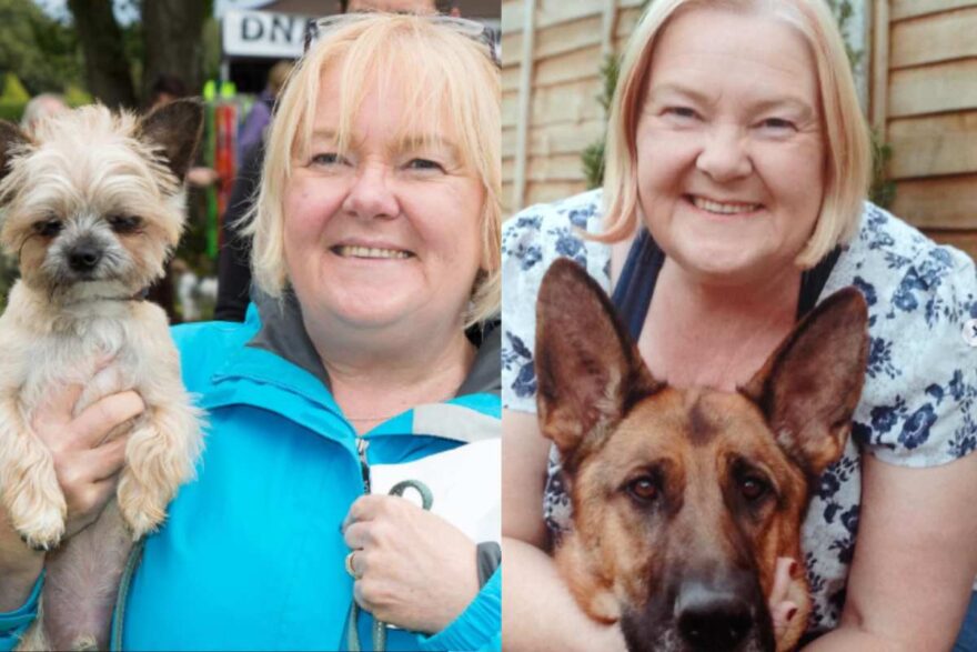 donna salvata dal suo cane che ha annusato il tumore