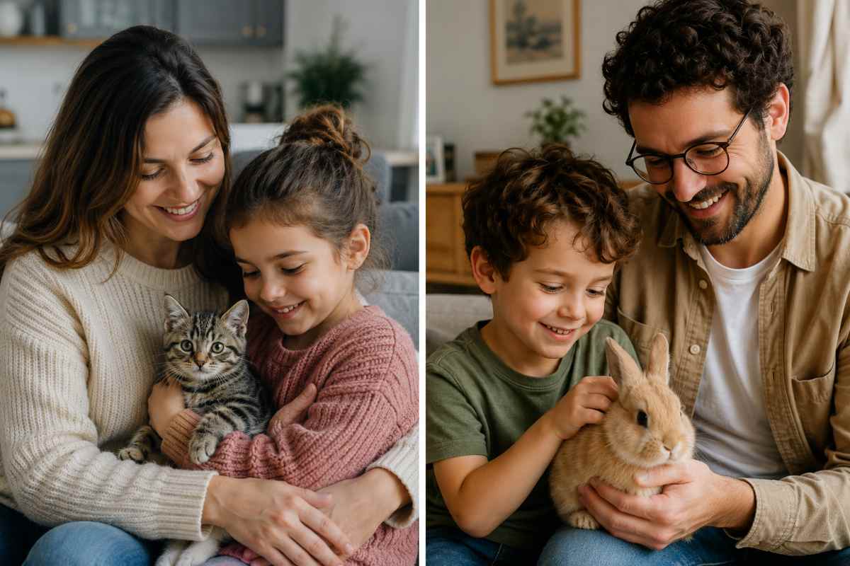 famiglie adottano animali 