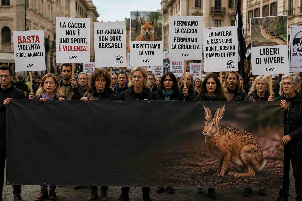 manifestazione caccia 