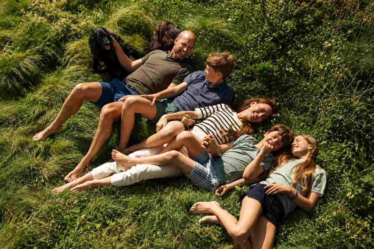 famiglia reale e cane