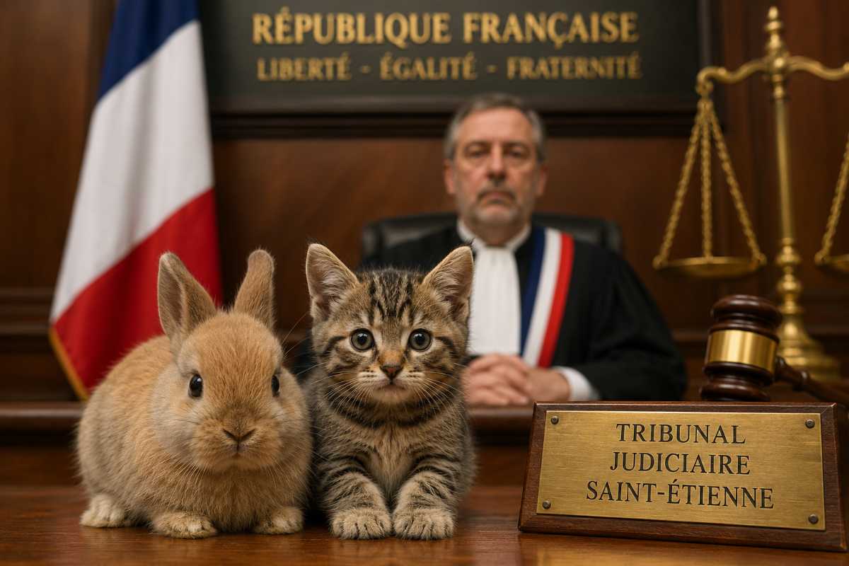 gatto e coniglio in tribunale 