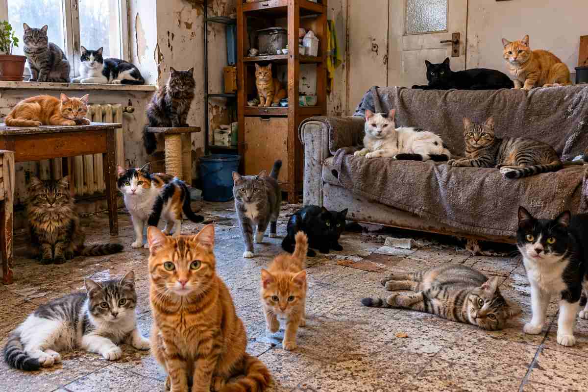gatti in casa 
