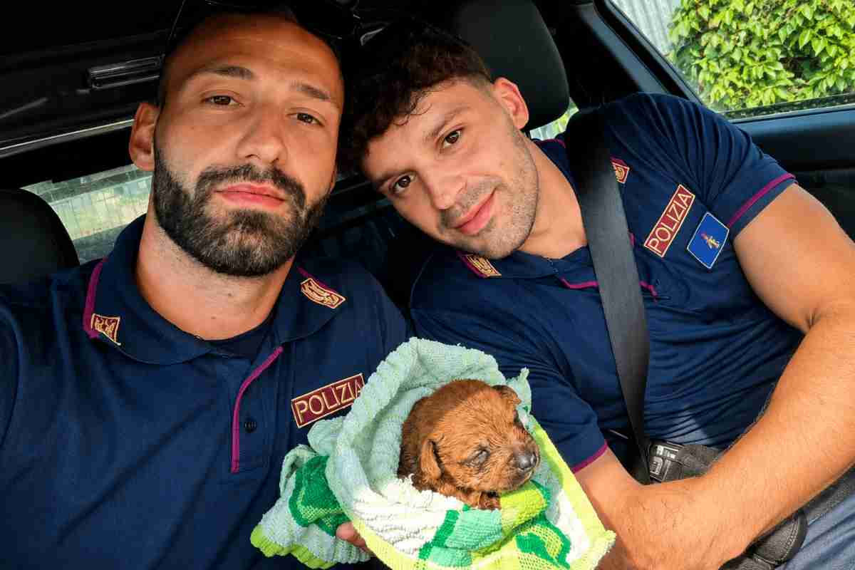 agenti polizia cane 